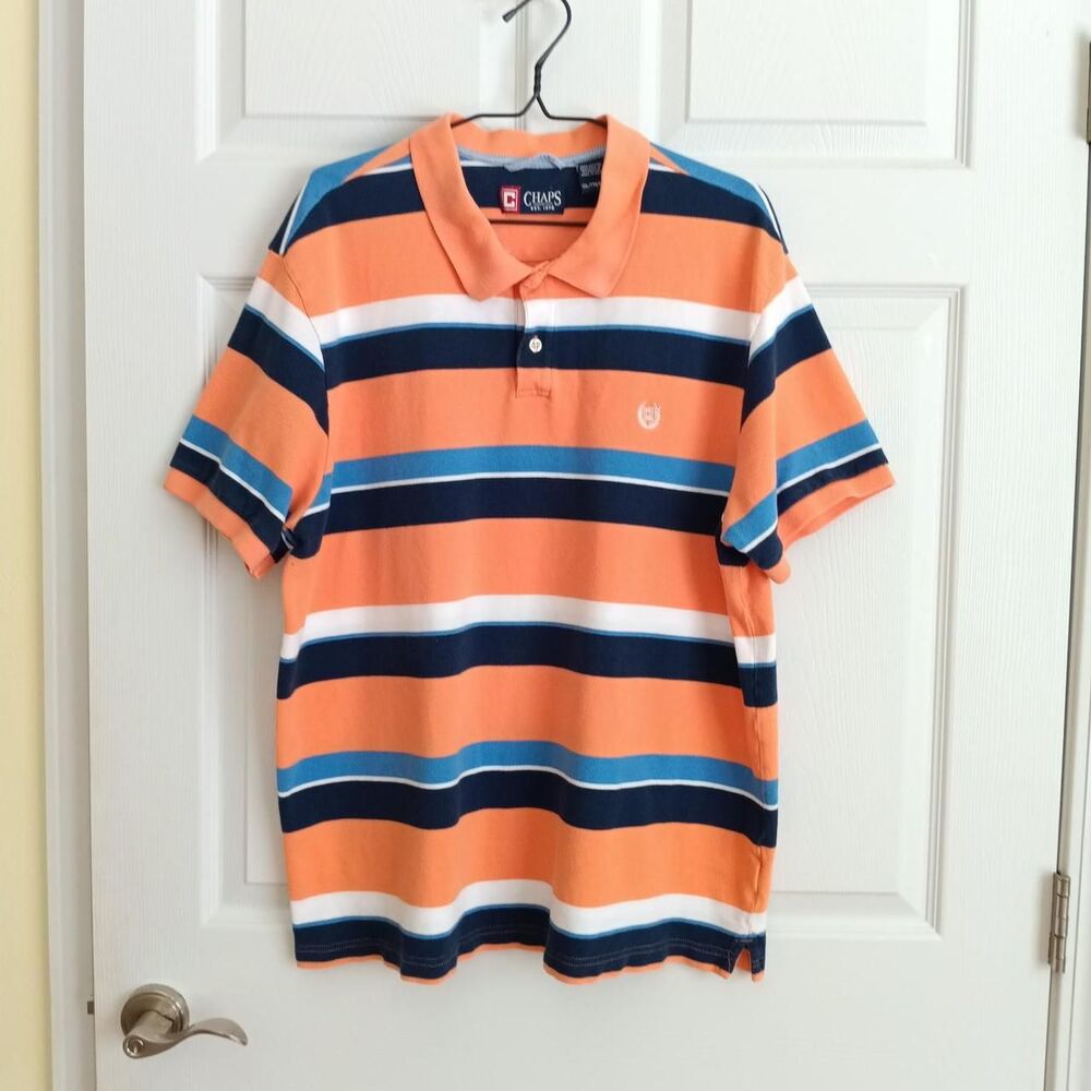 Vintage Style Chaps Men's Short Sleeve Polo Shirt XXL